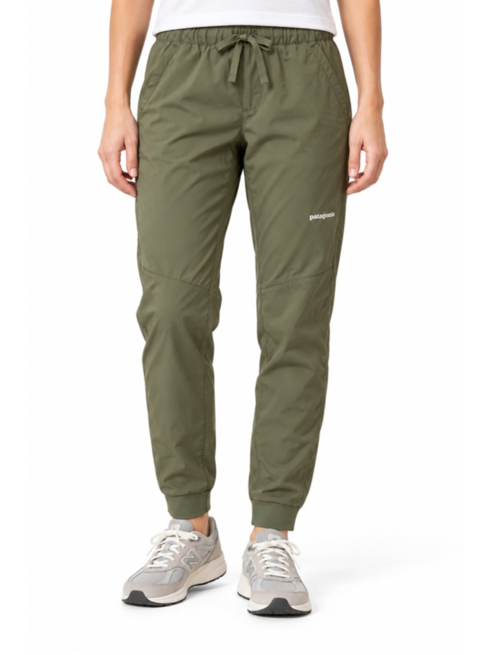 Patagonia Olive Green Lightweight Ripstop Jogger Pants Drawstring Pockets Sz S